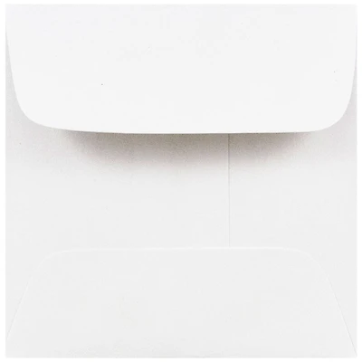 JAM Paper 2.375" x 2.375" White Square Envelopes