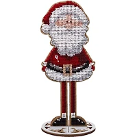 Wonderland Crafts Santa Clause Bead Embroidery on Wood Kit