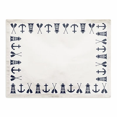Nautical Border 18" x 14" Poly Twill Placemat