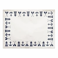 Nautical Border 18" x 14" Poly Twill Placemat