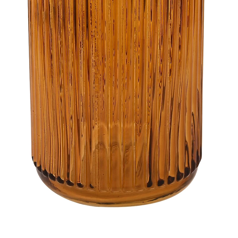 10" Tall Ribbed Glass Vase by Ashland