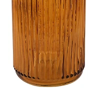 10" Tall Ribbed Glass Vase by Ashland