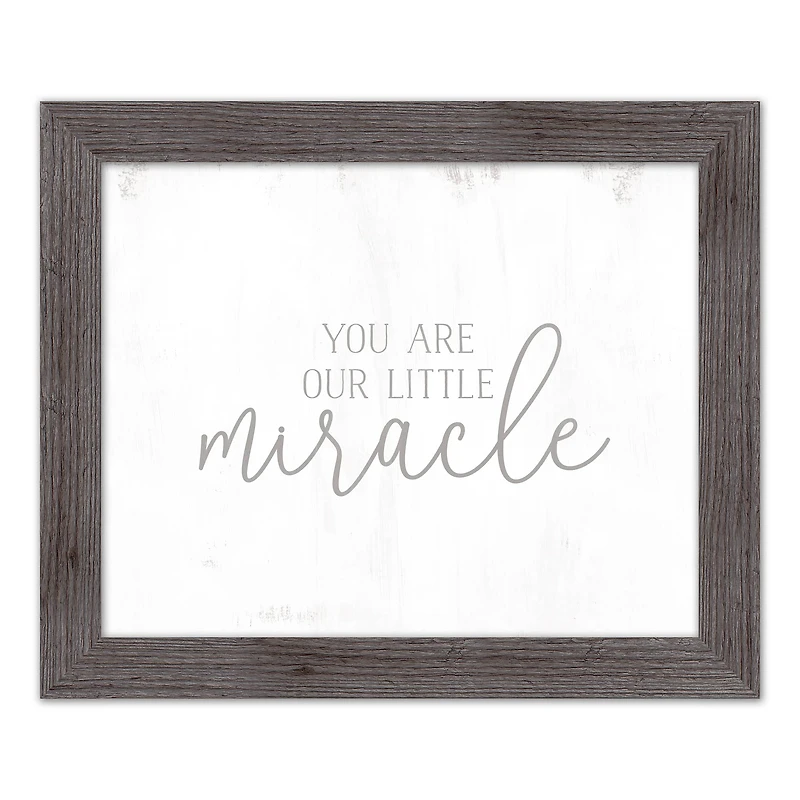 Our Little Miracle Framed Print Wall Hanging