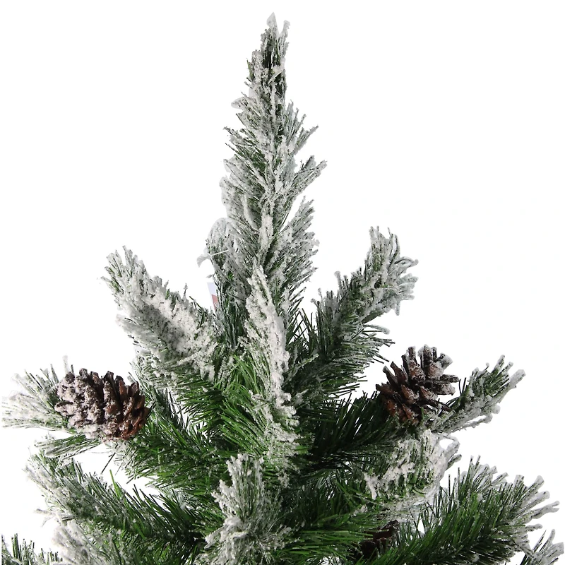 4ft. Unlit Flocked Angel Pine Artificial Christmas Tree