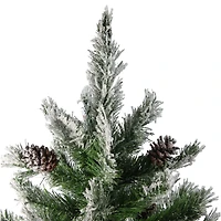 4ft. Unlit Flocked Angel Pine Artificial Christmas Tree