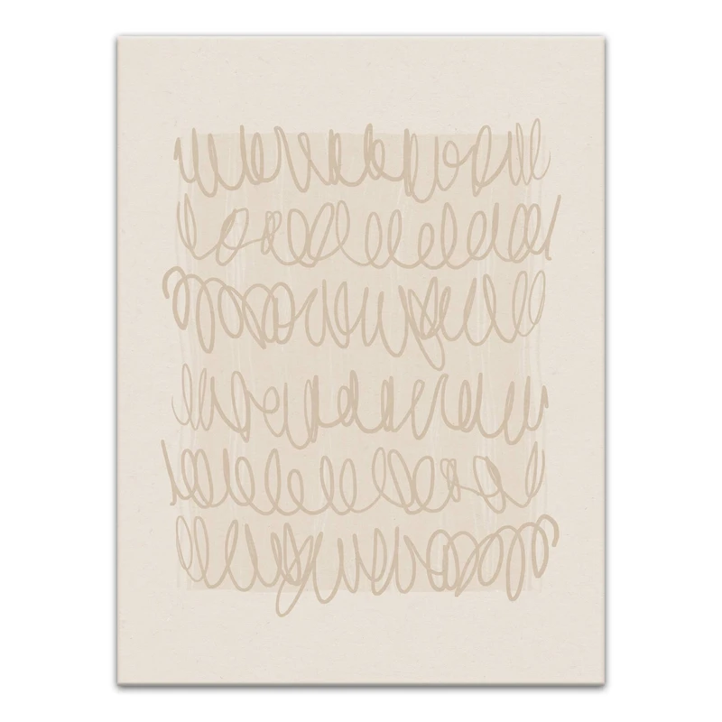 Subtle Scribble 18" x 24" Canvas Wall Art