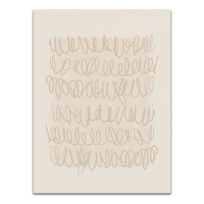 Subtle Scribble 18" x 24" Canvas Wall Art