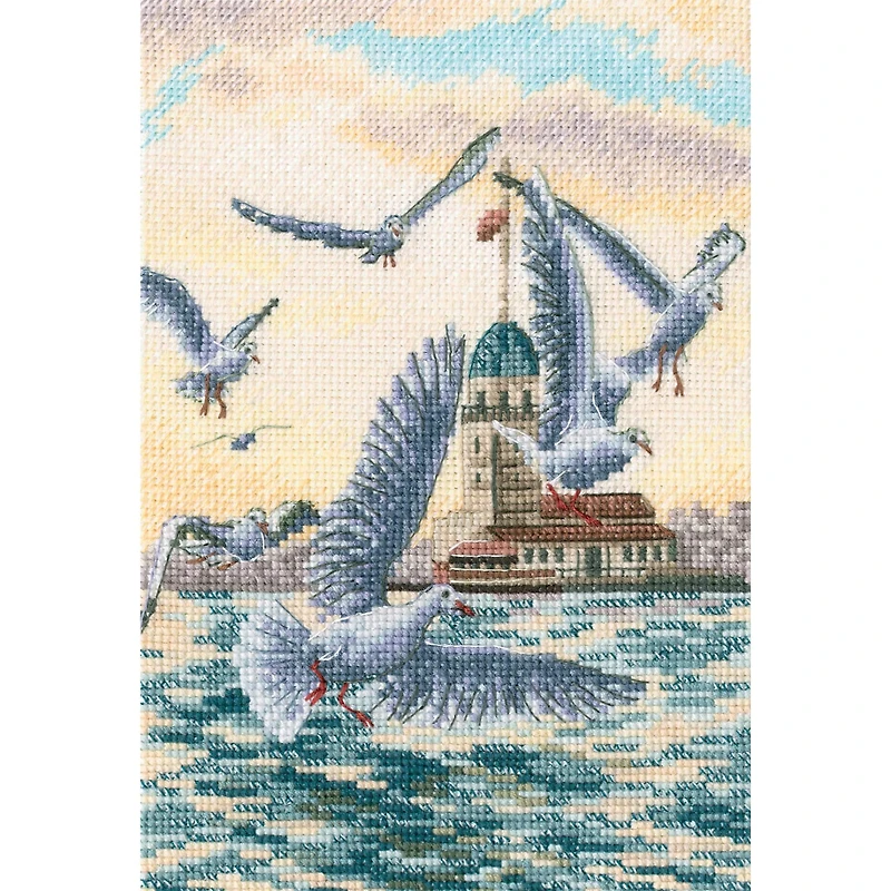 RTO With the Flavor of Salt, Wind & Sun Sea Birds Cross Stitch Kit