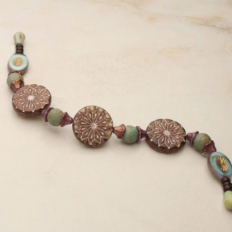 Bronze Sunburst Czech Glass Bead Mix by Bead Landing™
