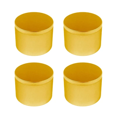 8 Packs: 4 ct. (32 total) 6oz. Gold Candle Making Tins by Make Market®