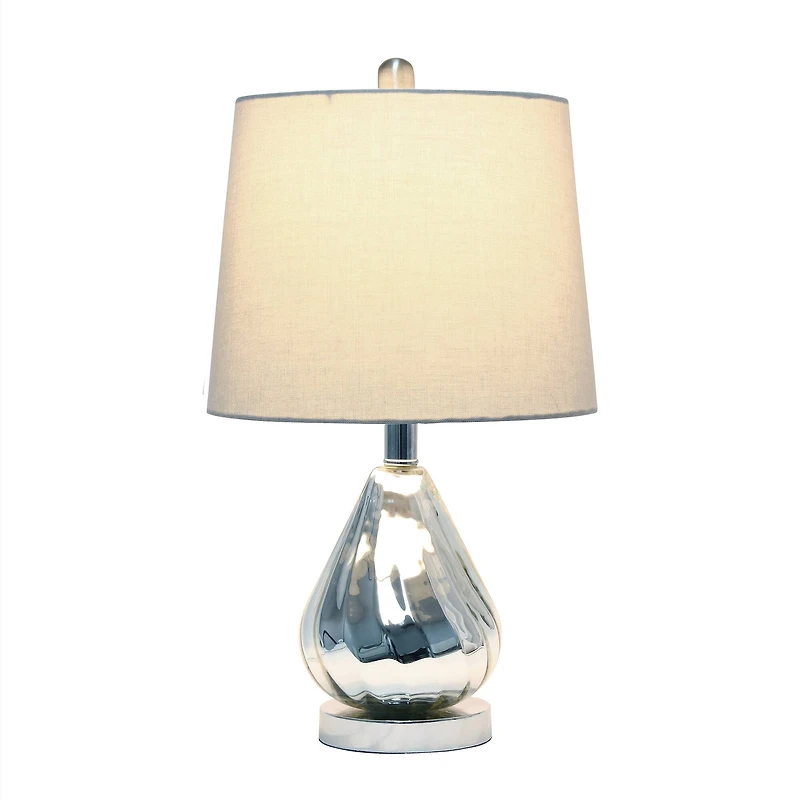 Lalia Home 20.5" Kissy Pear Table Lamp with Fabric Shade