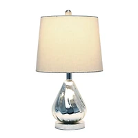 Lalia Home 20.5" Kissy Pear Table Lamp with Fabric Shade