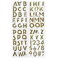 Gold Drop Shadow Alphabet Stickers by Recollections™