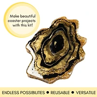 Mod Podge® Black & Gold Do-It-Yourself Geode Coaster Kit