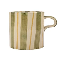 Hello Honey® 5" Striped Stoneware Mug Set