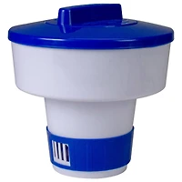 7" Blue & White Floating Swimming Pool Chlorine Dispenser