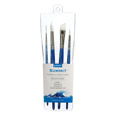 Princeton™ Summit™ Series 6100 White Synthetic Brush Set