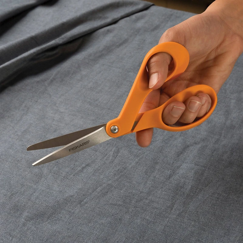 Fiskars® 7" Petite Orange-Handled Scissors