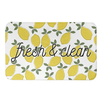 Fresh And Clean Lemons 34" x 21" Bath Mat