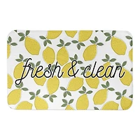 Fresh And Clean Lemons 34" x 21" Bath Mat