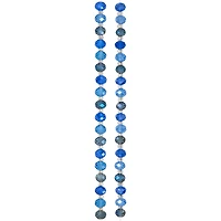 12 Pack: Blue Mix Faceted Glass Rondelle Beads, 8mm by Bead Landing™
