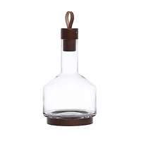 Hello Honey® 62oz. Glass Carafe with Walnut Brown Acacia Wood Base & Stopper