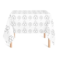 Simple Clover Pattern 58" x 58" Tablecloth