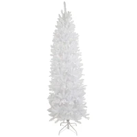 7.5ft. Pre-Lit Rapids White Pine Pencil Artificial Christmas Tree, Clear Lights