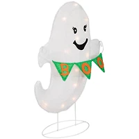 25" Lighted LED Ghost with Boo Banner
