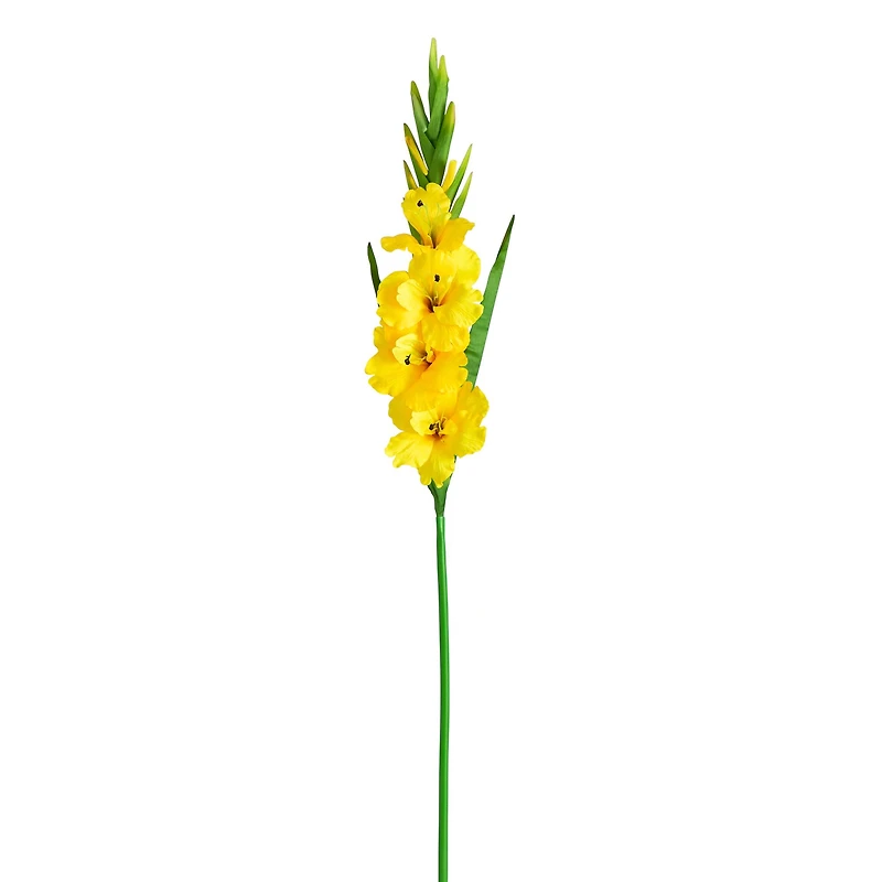 45" Yellow Gladiolus Flower Stems, 3ct.