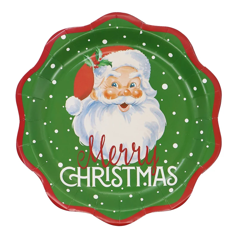 9" Santa Paper Plates, 12ct. by Celebrate It™