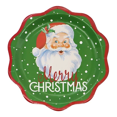 9" Santa Paper Plates, 12ct. by Celebrate It™