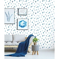 RoomMates Clara Jean Raindrops Peel & Stick Wallpaper