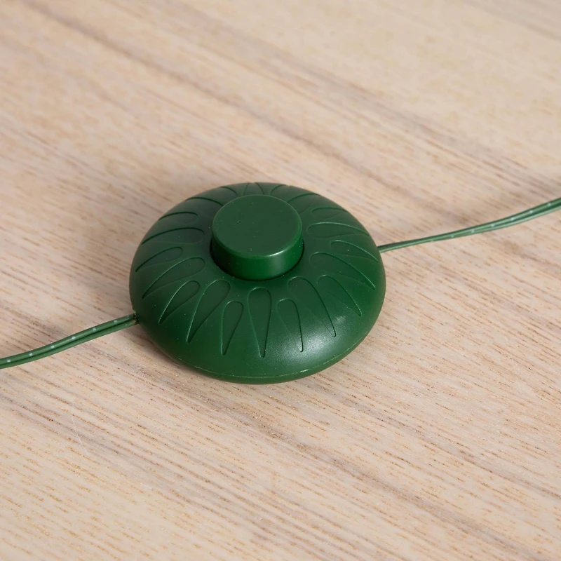 6ft. Pre-Lit Flocked Woodland Fir Artificial Christmas Tree, Warm White LED Lights