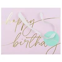 7.75" Pink Happy Birthday Gift Bag by Celebrate It™