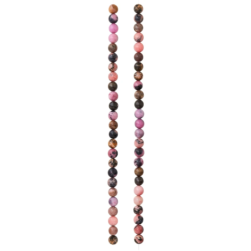 Multicolour Rhodonite Round Beads, 6mm by Bead Landing™