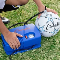 Champion Sports Cobalt Blue Deluxe Electric Inflating Pump