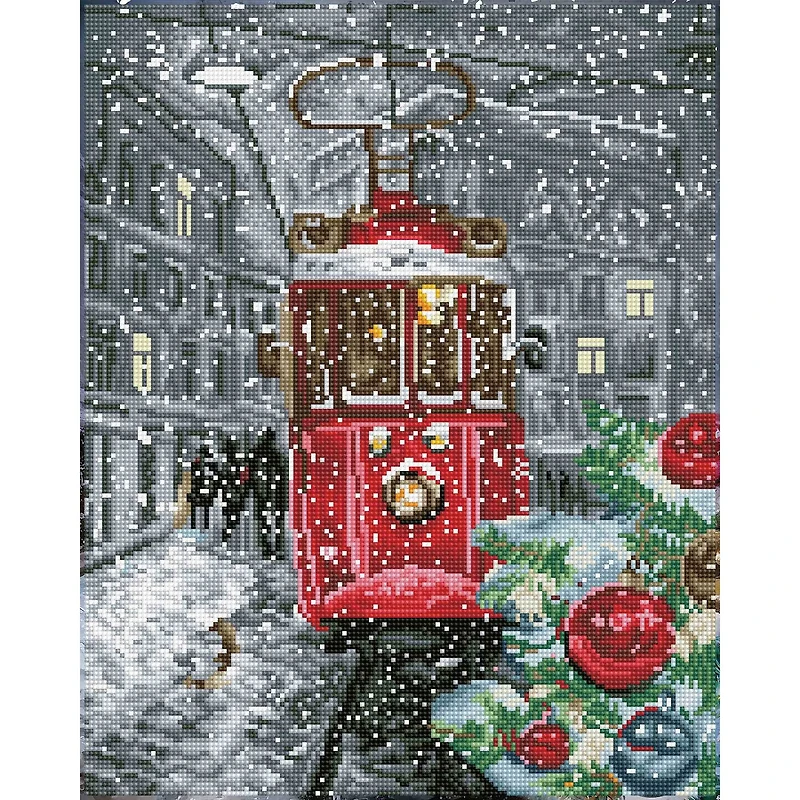 Diamond Art Holiday Streetcar Advanced Kit