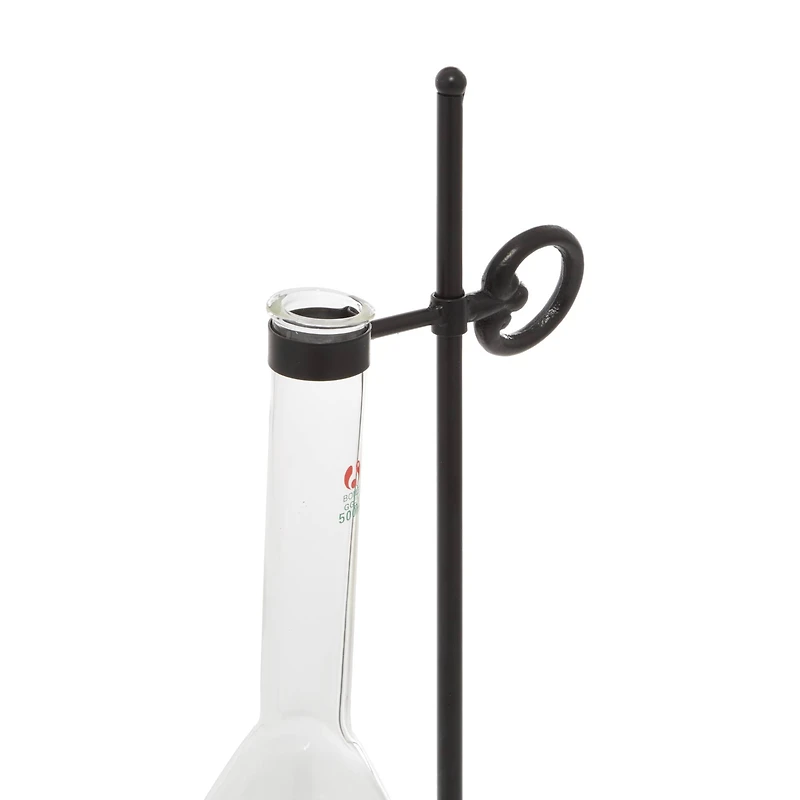 17" Clear Metal Contemporary Vase