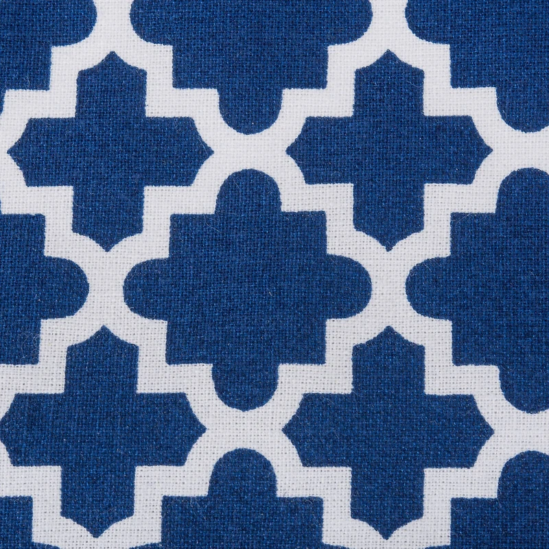 Nautical Blue Lattice Tablecloth 60" x 104"