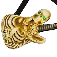 Lighted Rockin' Skeleton Guitar with Sound Halloween Decoration - 22.75"