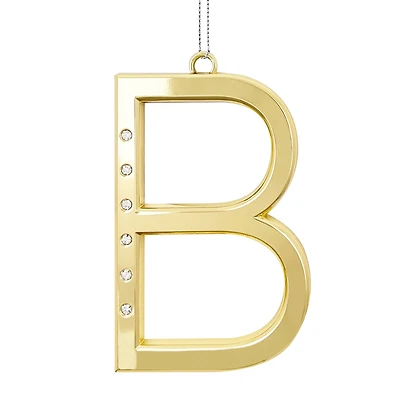 Metal Monogram Ornament with Rhinestones by Ashland