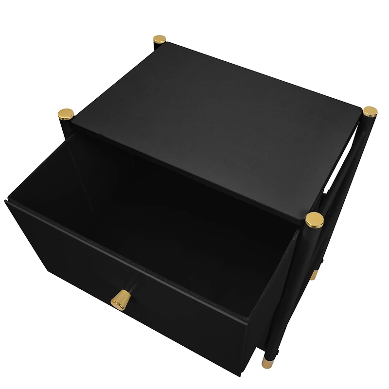 Simplify 2 Drawer Luxury Nightstand