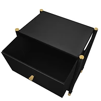 Simplify 2 Drawer Luxury Nightstand