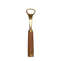 7.75" Gold Metal & Wood Bottle Opener by Ashland®