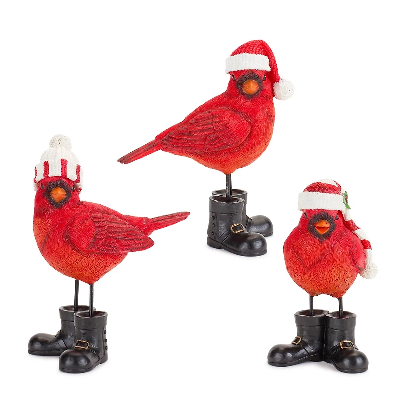 Cardinal Figurine Set, 3ct.