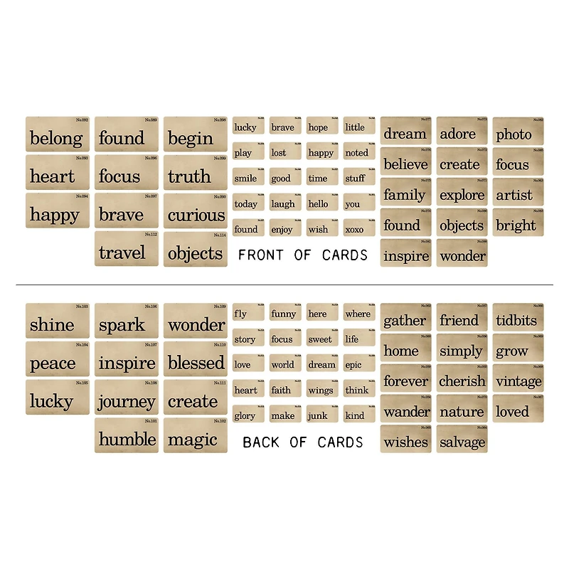 Tim Holtz® Idea-Ology® Double-Sided Flashcards, 45ct.