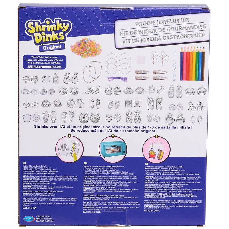 Just Play® Shrinky Dinks Foodie Jewelry Kit