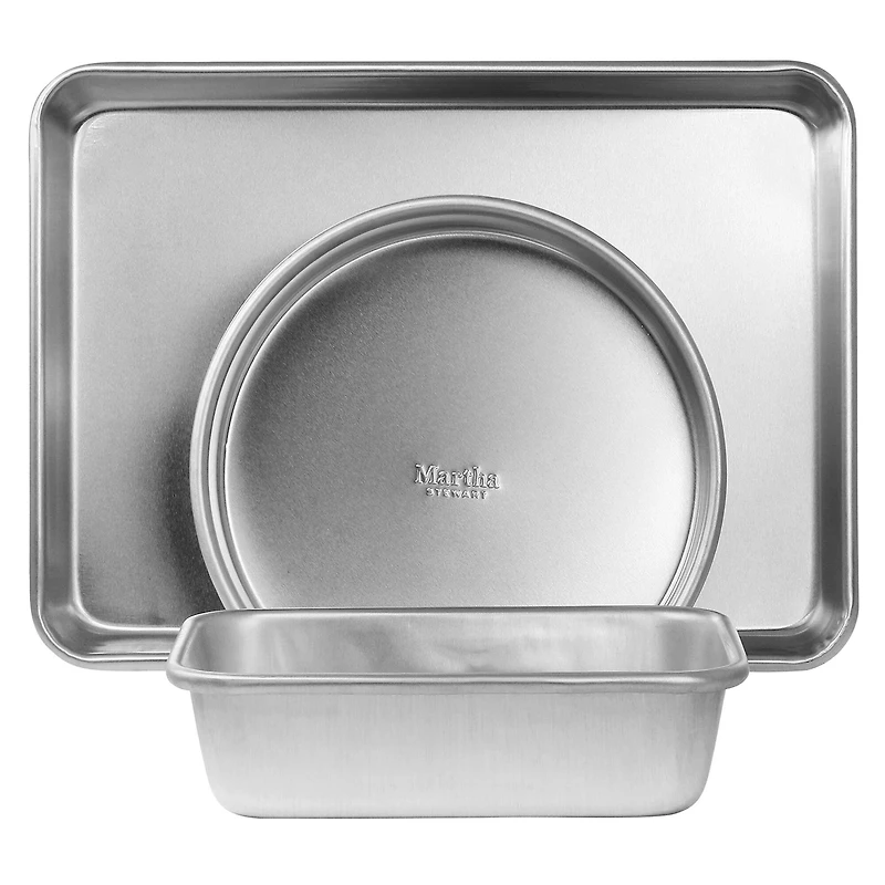 Martha Stewart 3 Piece Aluminum Assorted Bakeware Set