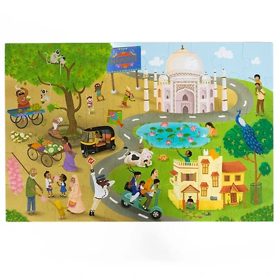 Kulture Khazana Namaste India 51 Piece Floor Puzzle